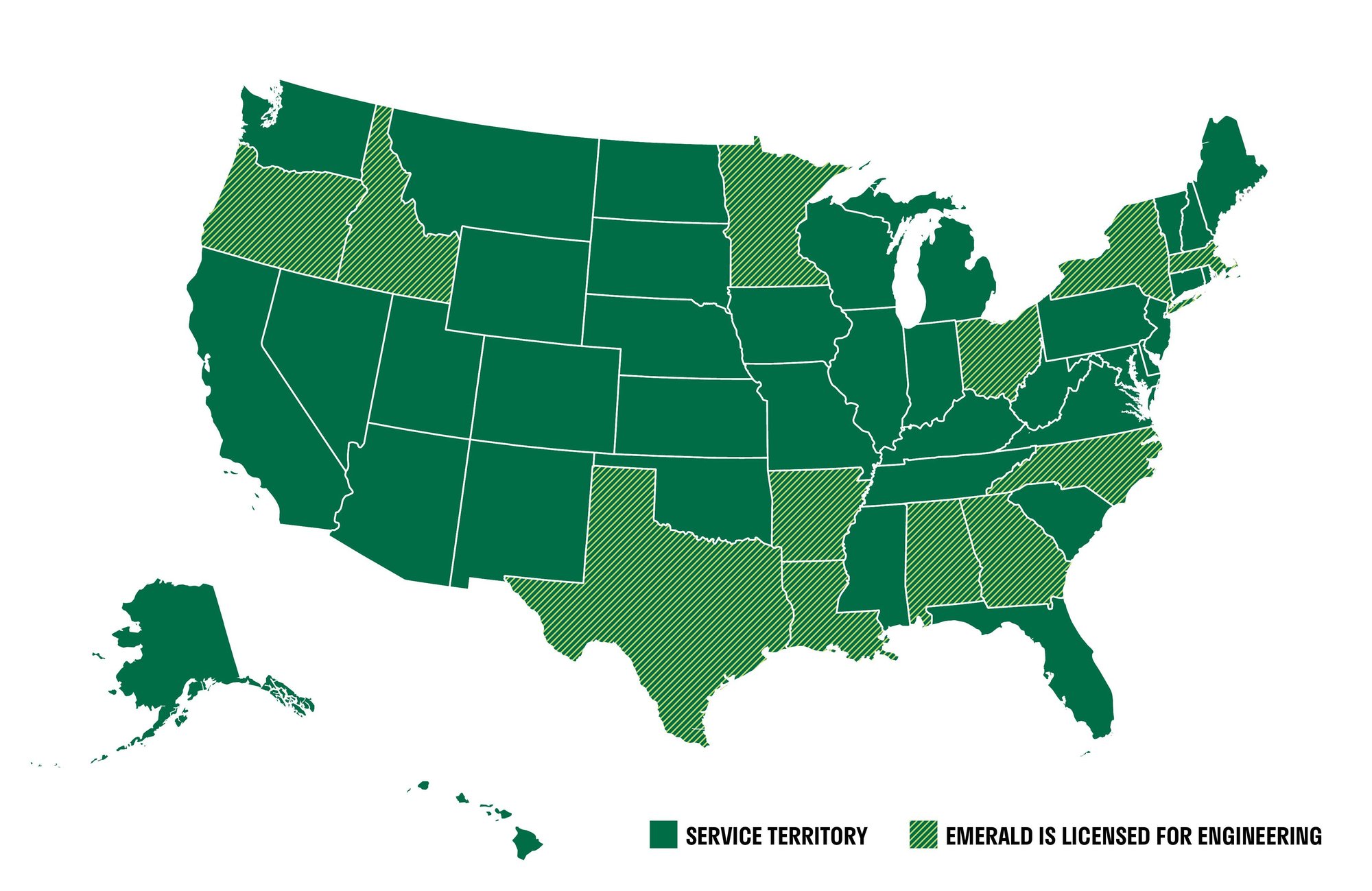 Emerald Operating Map