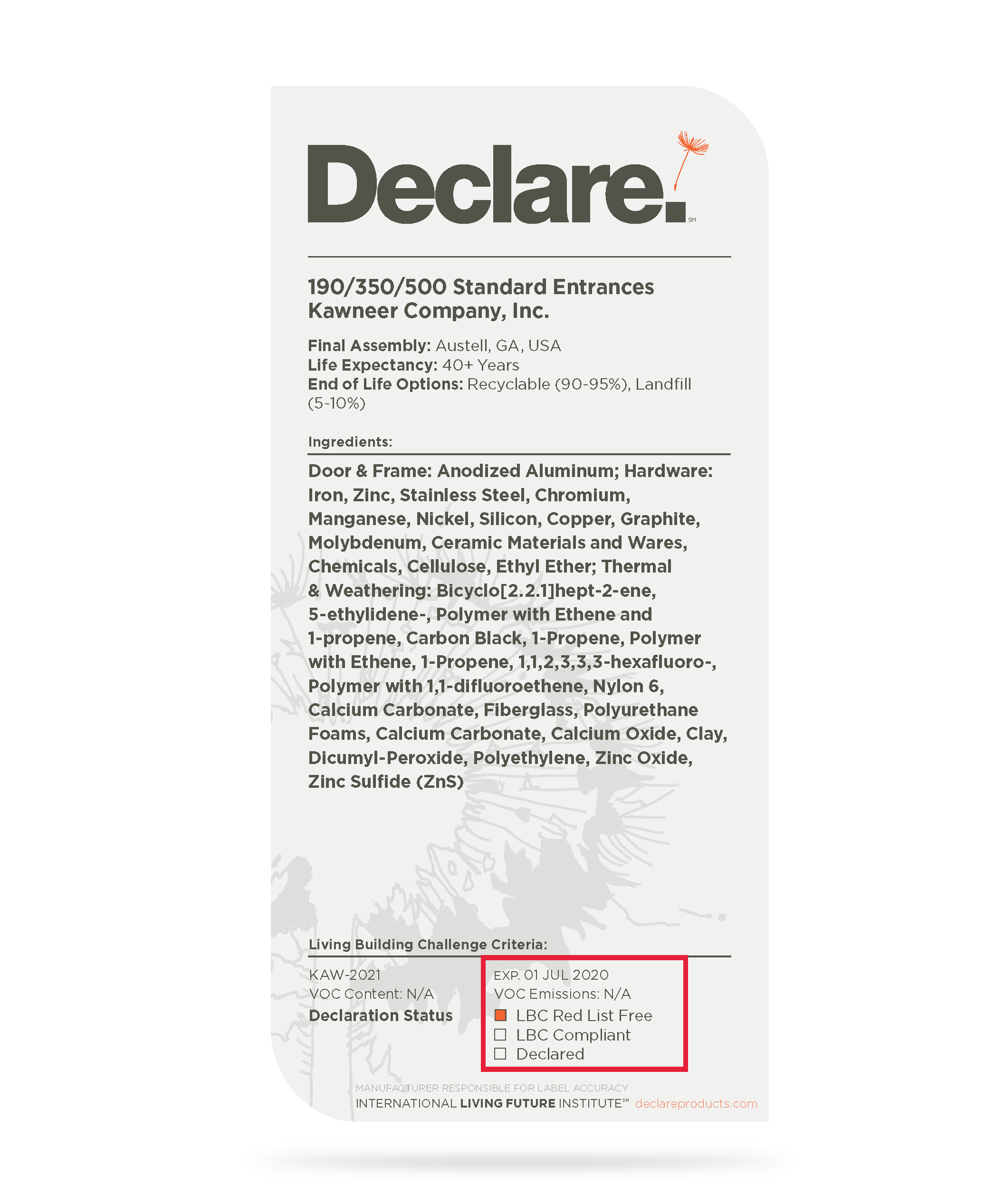 Declare Label Declare Label