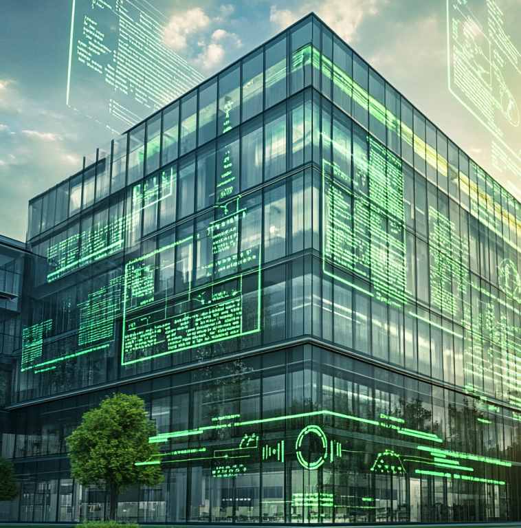burnerai_an_office_building_with_green_numbers_and_data_coming__cba0c917-9a7f-42b6-83c8-97b1acd81c96-1 burnerai_an_office_building_with_green_numbers_and_data_coming__cba0c917-9a7f-42b6-83c8-97b1acd81c96-1